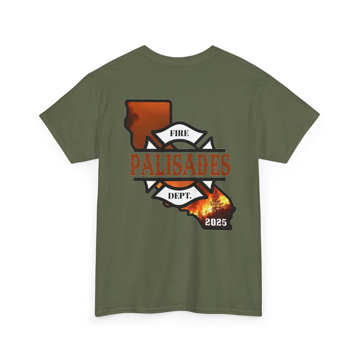 2025 LA County Wildfires Fire Dept. Palisades Cotton Tee