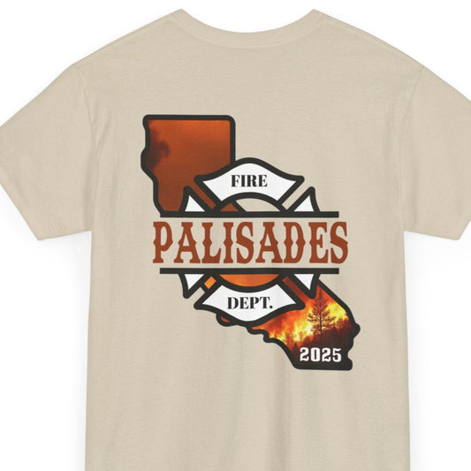 2025 LA County Wildfires Fire Dept. Palisades Cotton Tee