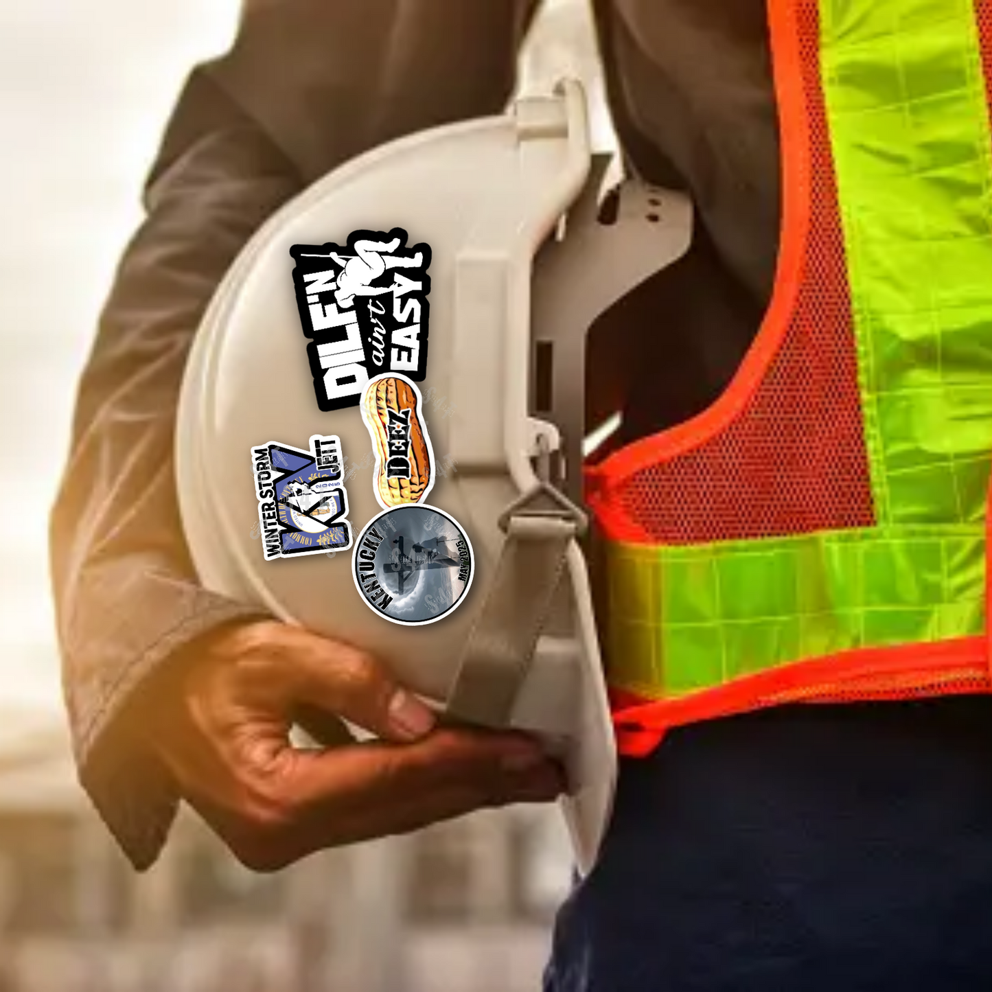 2025 Kentucky Tornado Lineman Hard Hat Sticker Journeyman Jobsite Blue Collar Waterproof Vinyl Decal