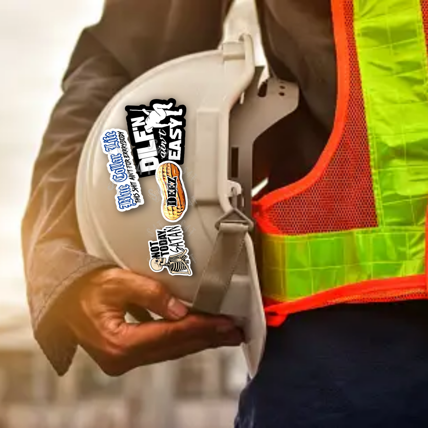Blue Collar Life This Shit Ain't for Everybody Hard Hat Sticker Funny Decal Humor