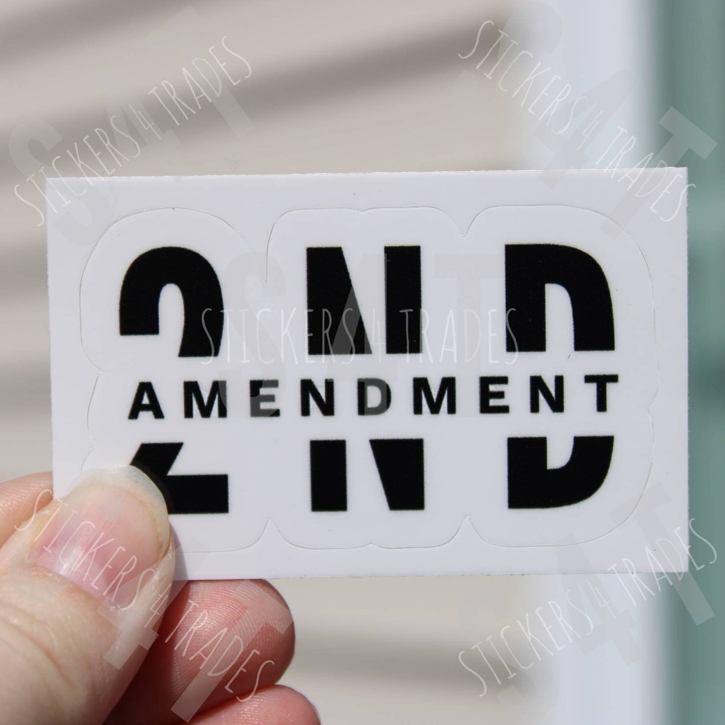 2nd Amendment Hard Hat Sticker Lunchbox Electronics Decal Blue Collar Republican Constitution Gun Rights Die Cut Vinyl Waterproof