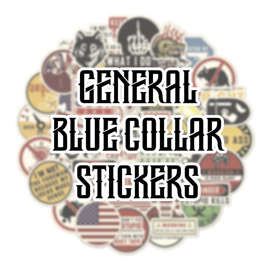 General Stickers General Blue Collar Stickers - ALL TRADES – Stickers 4 Trades