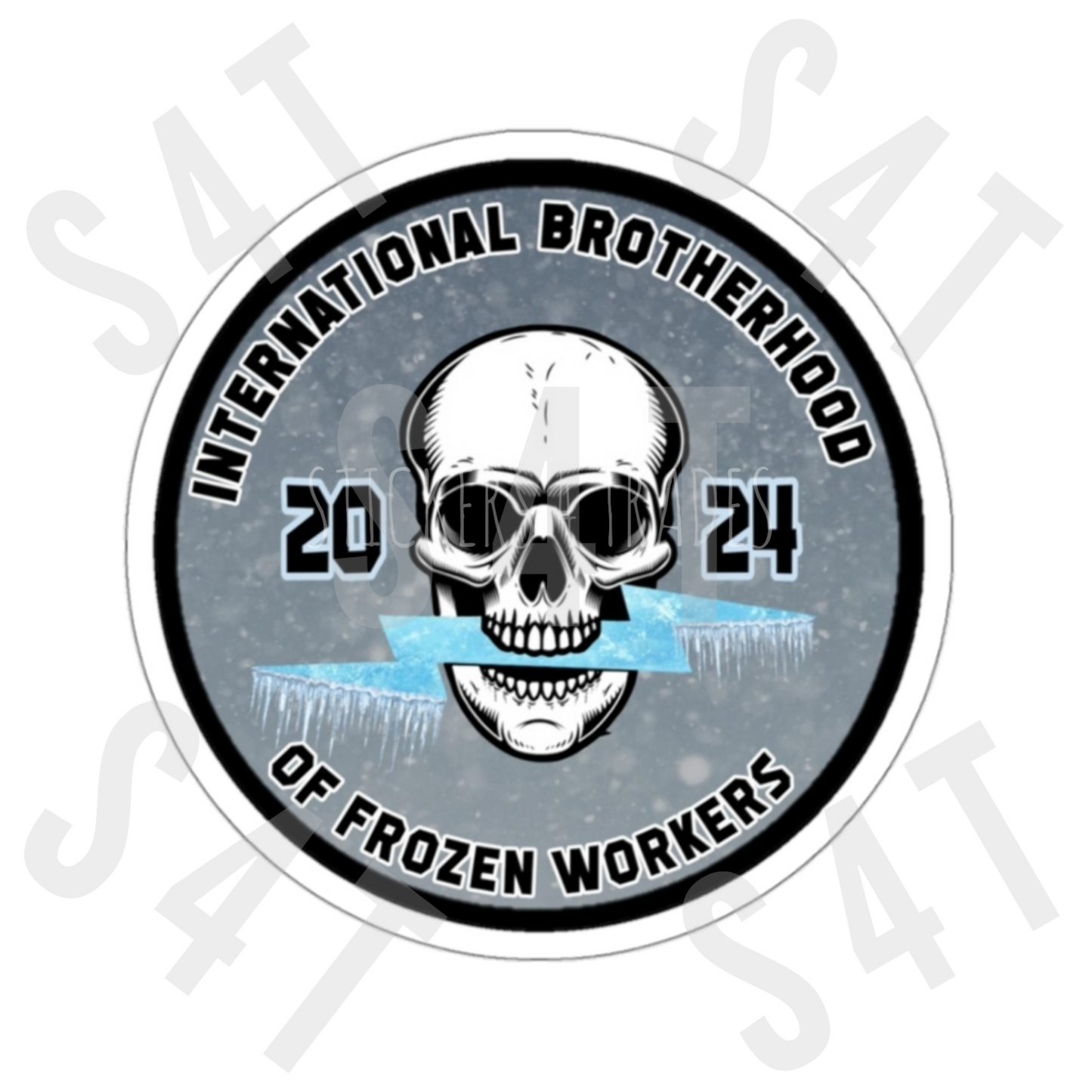 2024 International Brotherhood of Frozen Workers Lineman Hard Hat Sticker