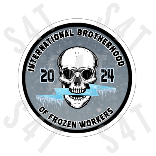 2024 International Brotherhood of Frozen Workers Lineman Hard Hat Sticker