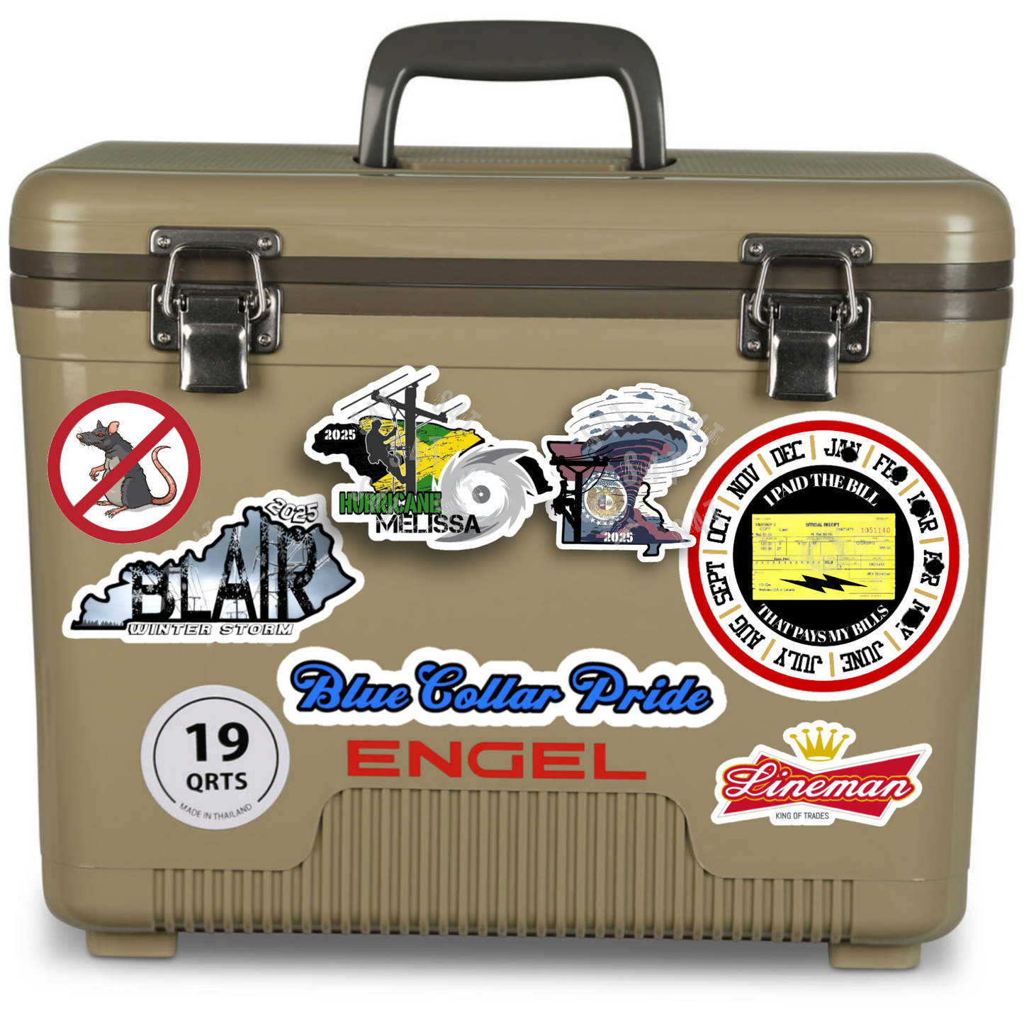 2025 Hurricane Melissa Lineman Hard Hat Sticker Journeyman Tropical Storm Gift Union