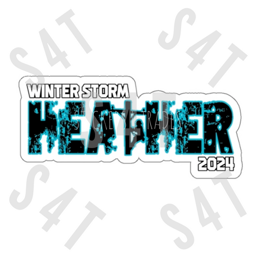 2024 Winter Storm Heather Lineman Hard Hat Sticker USA