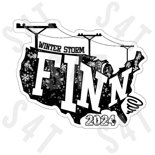 2024 Winter Storm Finn Lineman Hard Hat Sticker USA