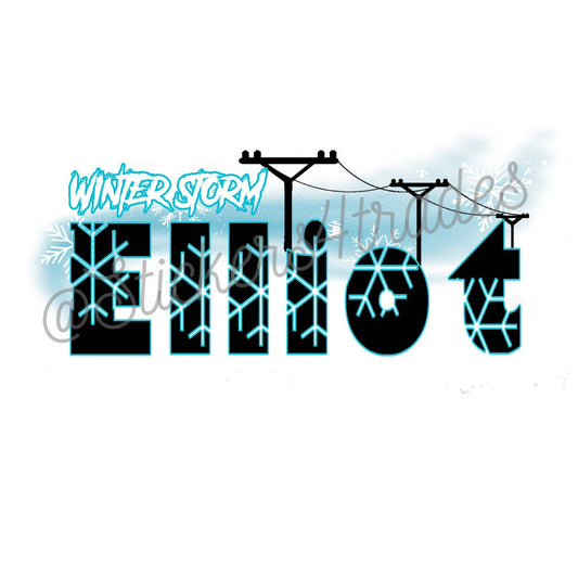 2022 Winter Storm Elliot Hard Hat Sticker For Lineman Union Storm Restoration Lunch Box Vinyl Decal