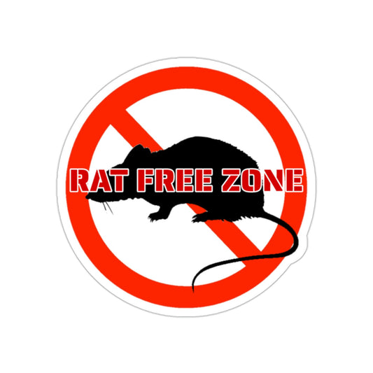 Rat Free Zone Hard Hat Sticker Gift for Husband Boyfriend Crew Union Jobsite