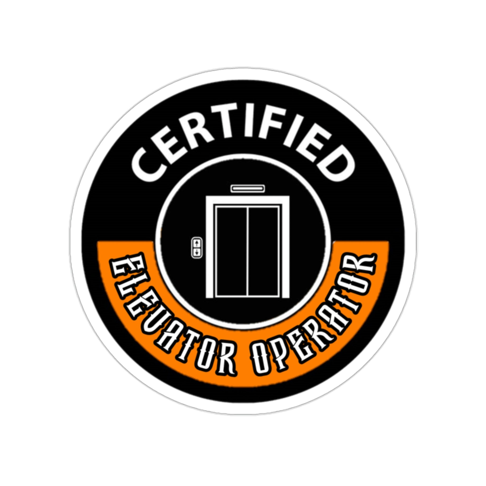 Certified Elevator Operator Hard Hat Sticker Gift for Husband Boyfrien ...