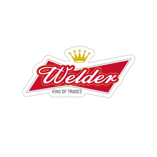 Welder Budweiser Hard Hat Sticker Gift for Husband Boyfriend Crew King of Trades Beer