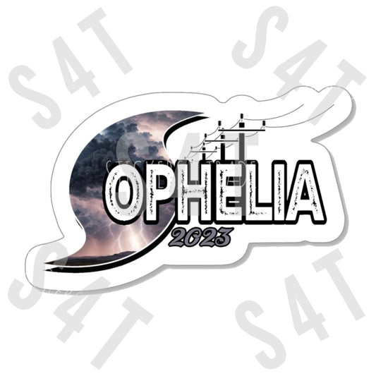 2023 Hurricane Ophelia Lineman Hard Hat Sticker Tropical Storm Cyclone East Coast Gift Union