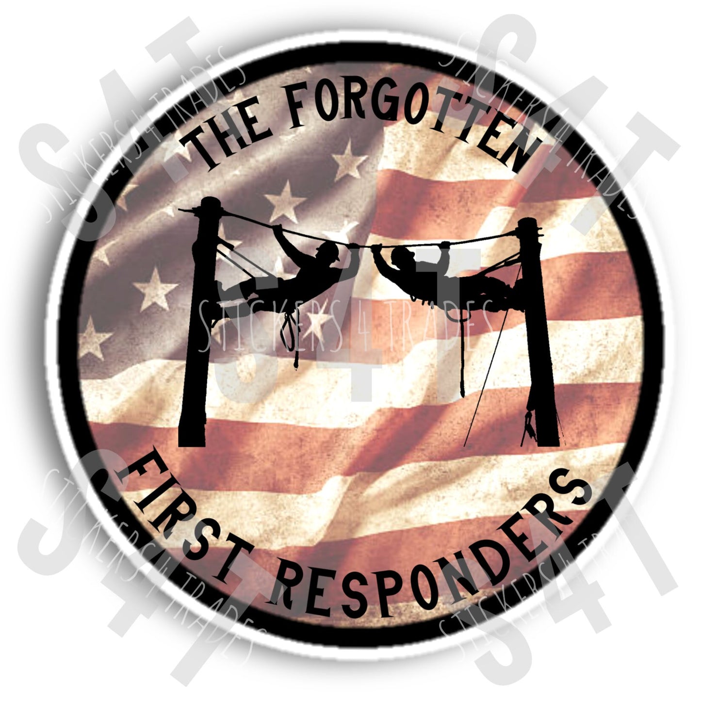 Lineman First Responders Hard Hat Sticker Gift for Husband Boyfriend American Worker